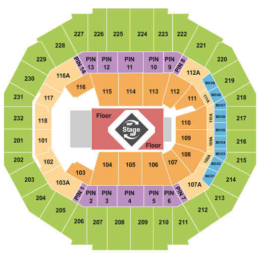 FedExForum, Drake 2 Seating Chart | Star Tickets