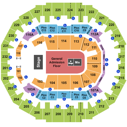 FedExForum Twenty One Pilots Seating Chart