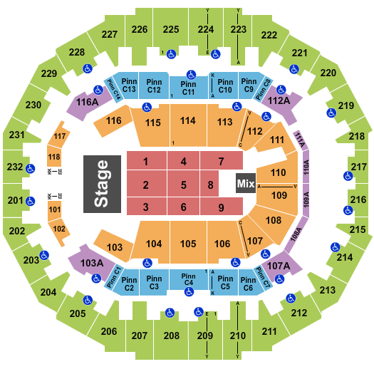 FedExForum Yo Gotti Seating Chart