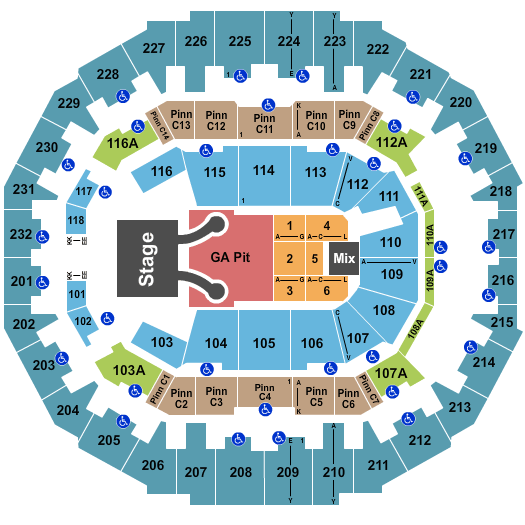 FedExForum Zac Brown Band Seating Chart