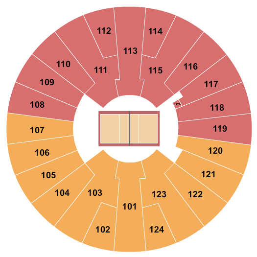 Ferrell Center Volleyball Seating Chart