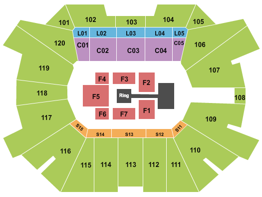 Fertitta Center All Elite Wrestling Seating Chart