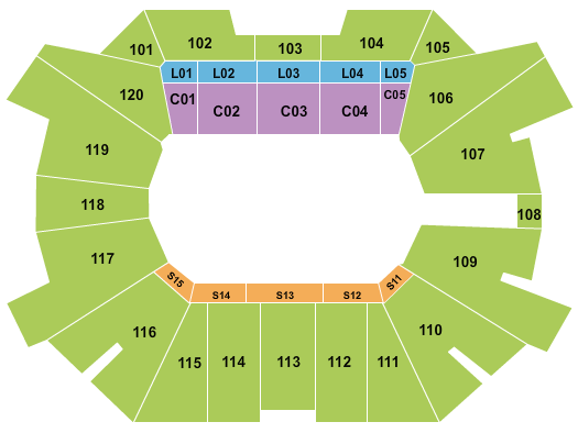 Fertitta Center PBR Seating Chart
