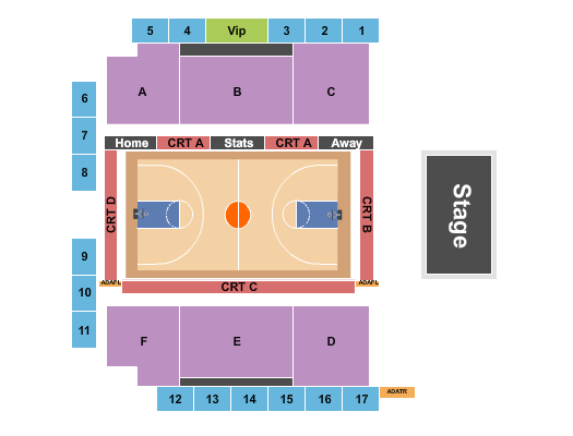 Field House At Toronto Pan Am Sports Centre Basketball Seating Chart