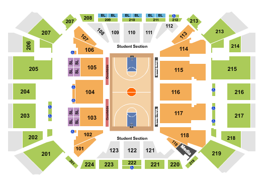 Uc Fifth Third Arena Seating Chart