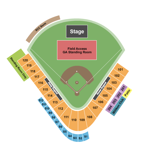 Fifth Third Park Cole Swindell Seating Chart