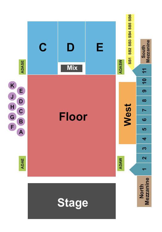Fillmore Auditorium - Colorado Seating Chart