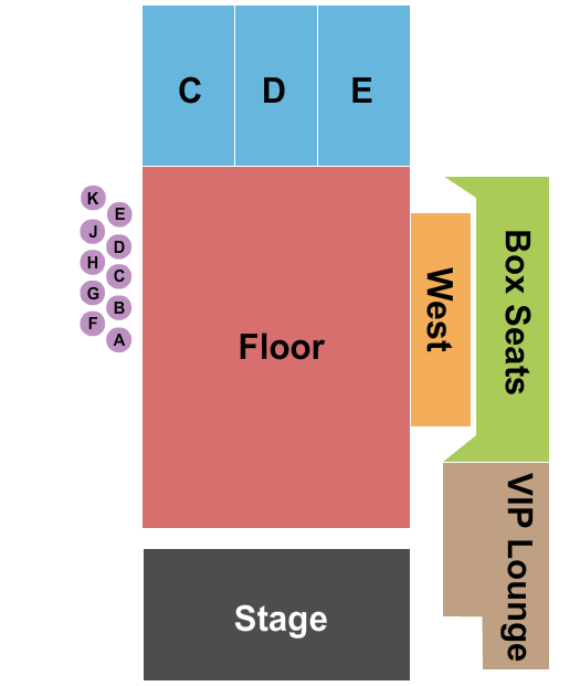 Westside Pavilion Black Oak Casino Seating Chart
