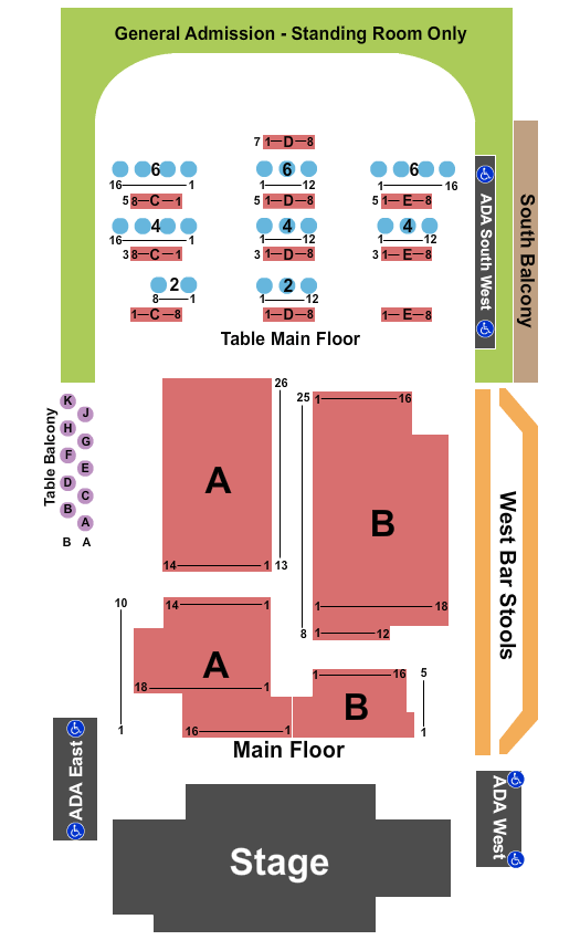 Fillmore Auditorium - Colorado Haters Roast Seating Chart