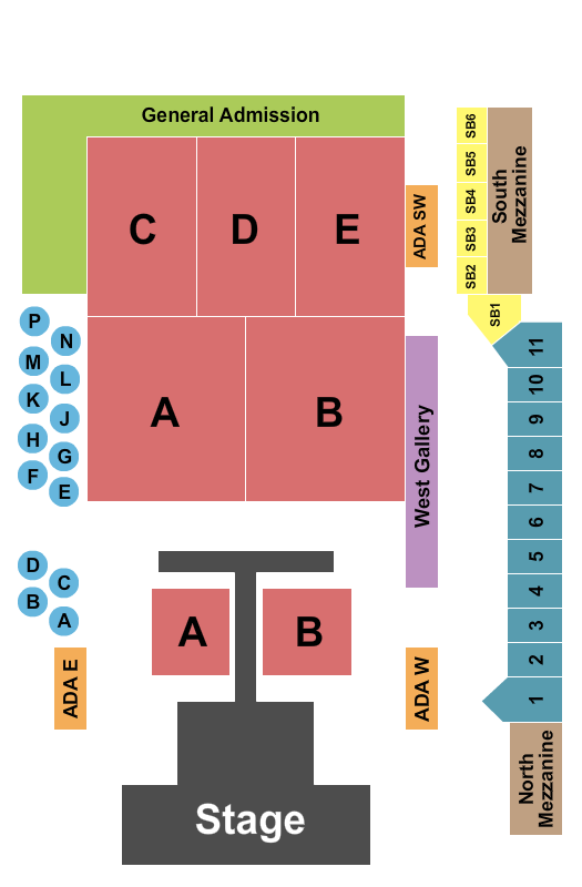 Fillmore Auditorium - Colorado Paper Fashion Show Seating Chart