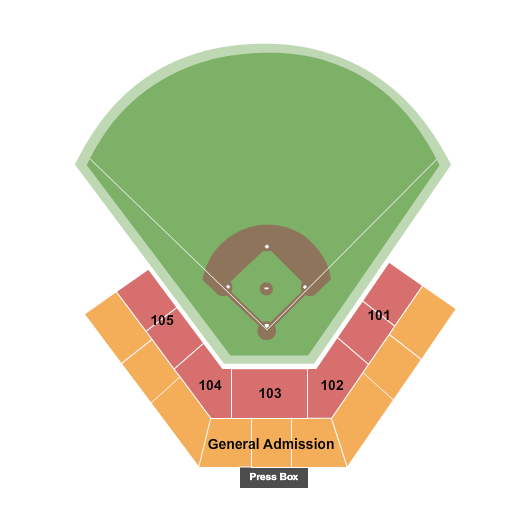 Finch Field Baseball Seating Chart