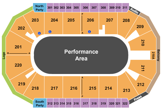 Findlay Toyota Center Seating Map