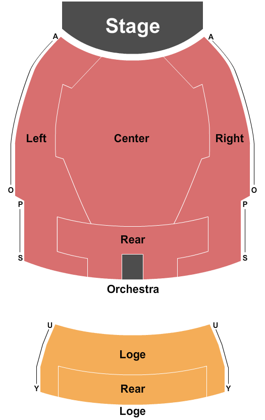 Fine Arts Theatre at University of Georgia Endstage Seating Chart
