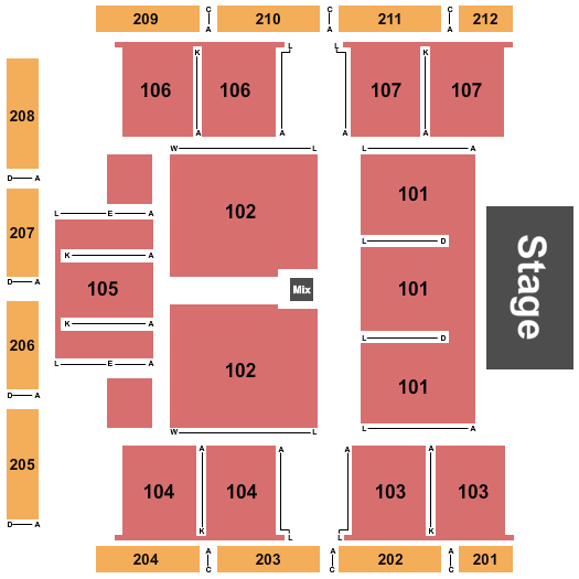 FireLake Arena Endstage 2 Seating Chart