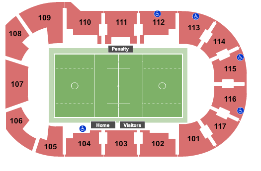 LECOM Events Center Lacrosse Seating Chart