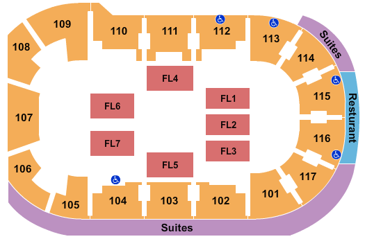 LECOM Events Center Wrestling Seating Chart