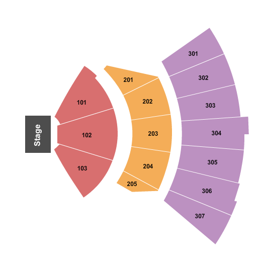 FirstBank Amphitheater Seating Chart