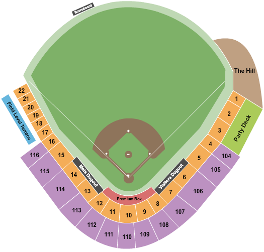 Holman Stadium Vero Beach Seating Chart