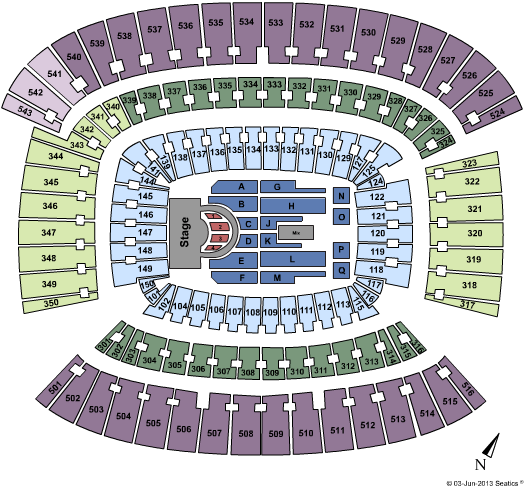Cleveland Browns Stadium Bon Jovi Seating Chart
