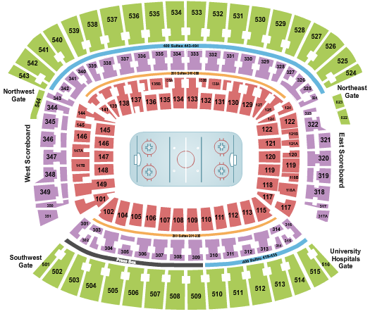 Cleveland Browns Stadium Hockey Seating Chart