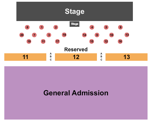 First Financial Music Hall at the Griffin Reserved & Tables 3 Seating Chart