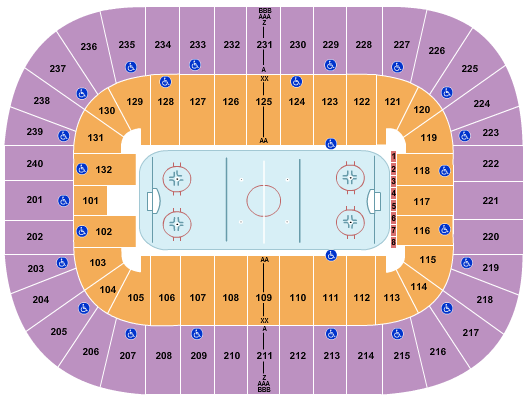 First Horizon Coliseum At Greensboro Complex Hockey 2 Seating Chart