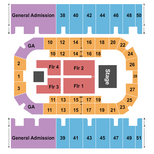 First Interstate Arena Endstage 4.2 Seating Chart