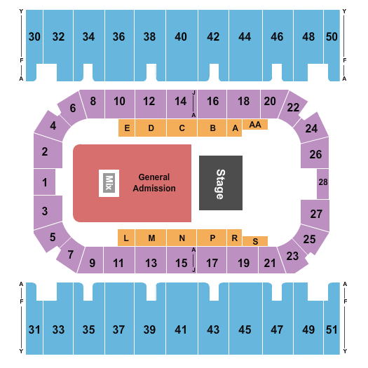 First Interstate Arena End Stage Seating Chart