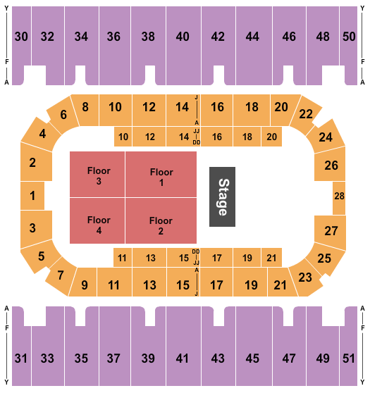 First Interstate Arena Endstage 2 Seating Chart