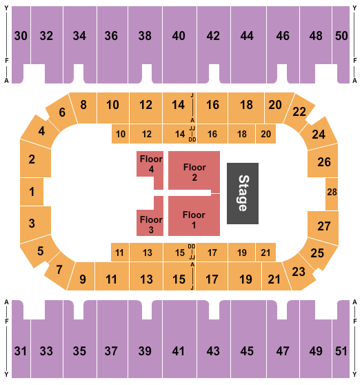 First Interstate Arena Endstage 4.1 Seating Chart