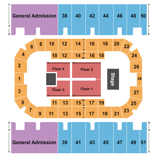 First Interstate Arena Next Event Seating Chart