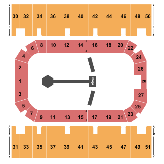 First Interstate Arena Fusion Fight League Seating Chart