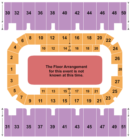 First Interstate Arena Generic Floor Seating Chart