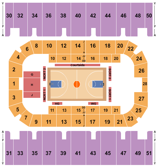 First Interstate Arena Basketball - Globetrotters Seating Chart