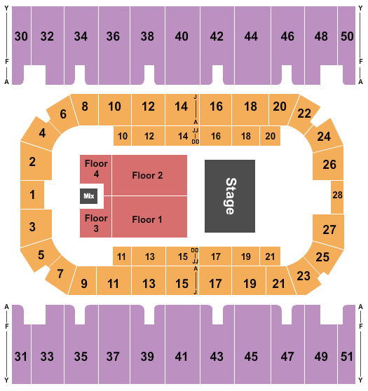 First Interstate Arena Half House 2 Seating Chart