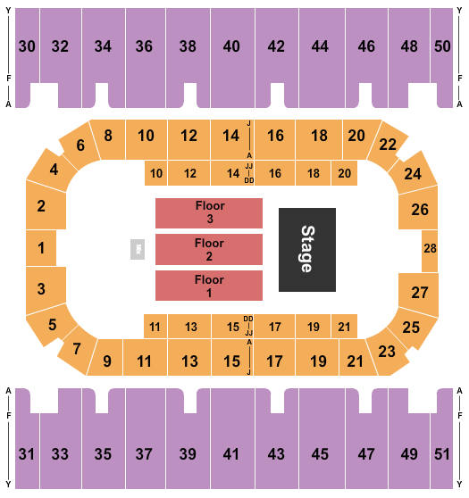 First Interstate Arena Half House 3 Seating Chart