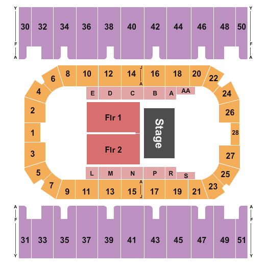 First Interstate Arena Half House Seating Chart
