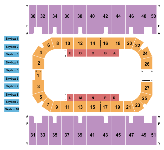 First Interstate Arena Nile PRCA Rodeo Seating Chart