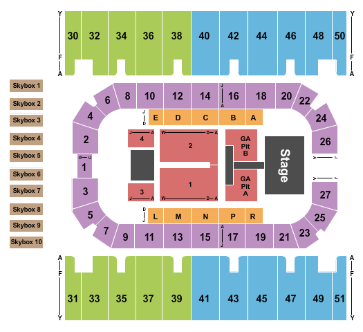 First Interstate Arena Old Dominion Seating Chart