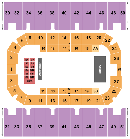 First Interstate Arena Rodeo 4 Seating Chart