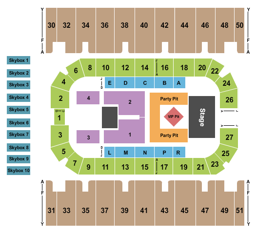 First Interstate Arena Toby Keith Seating Chart