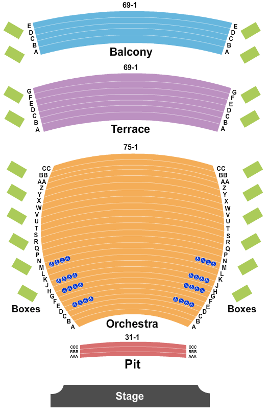First Interstate Center for the Arts Seating Chart