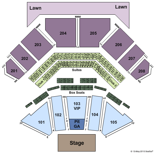 Credit Union 1 Amphitheatre Luke Bryan Seating Chart