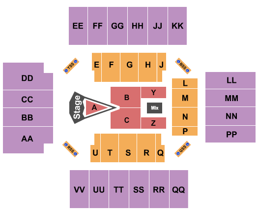 First National Bank Arena For King and Country Seating Chart