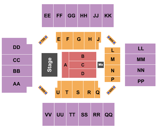 First National Bank Arena Lee Brice Seating Chart