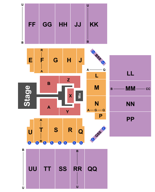 First National Bank Arena TobyMac Seating Chart