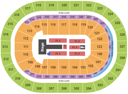 KeyBank Center ACDC Seating Chart