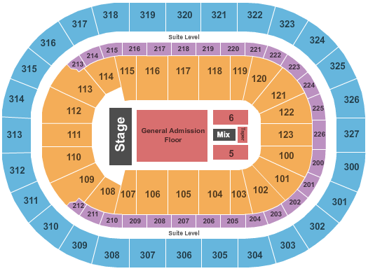 KeyBank Center Dead And Company Seating Chart