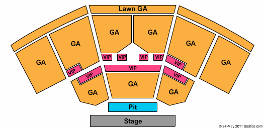 The Pavilion At Star Lake Endstage GA Seating Chart