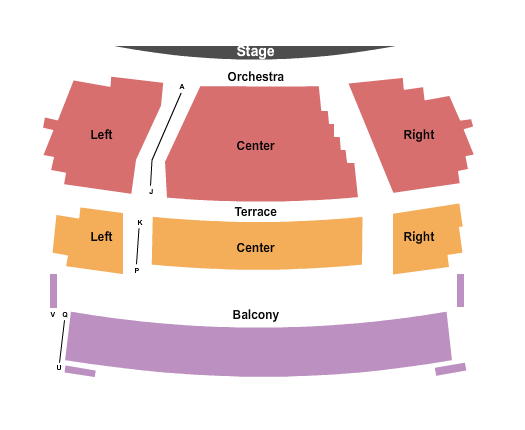 FirstOntario Arts Centre Milton End Stage Seating Chart